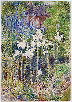 Childe Hassam, Flower Garden Childe Hassam, Flower Garden