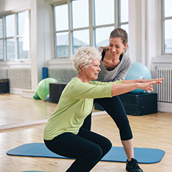 Woman Stretching