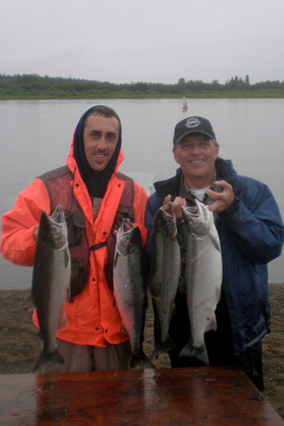 Salad Days - Doug Calaway with son John - Fishing