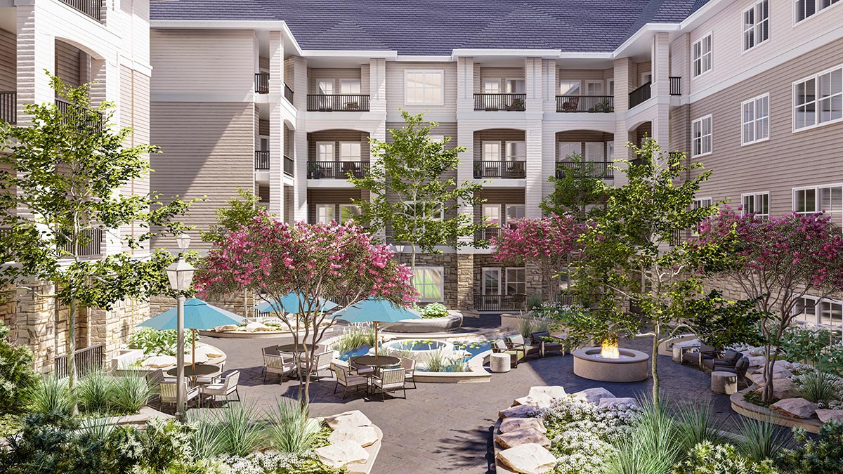 The Cambridge at Brier Creek - Courtyard