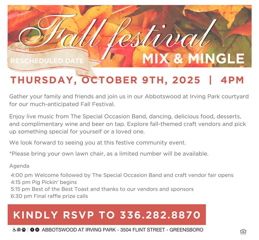 Kisco - Abbotswood at Irving Park - Fall Festival 2025 - Flyer